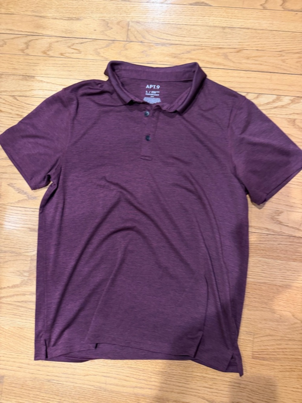 Apt. 9 Men's Maroon Performance Polo